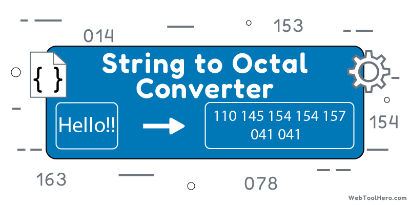 String to Octal Converter Tool